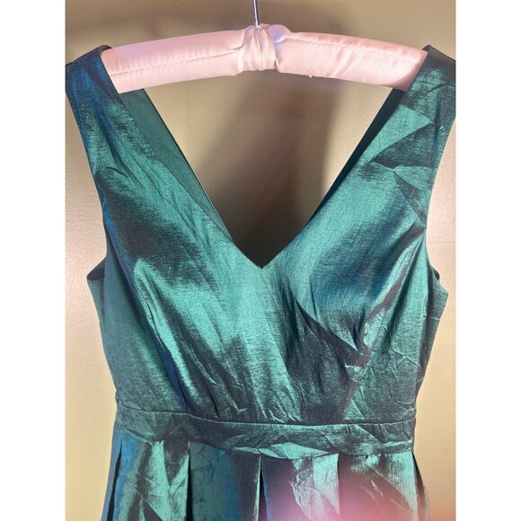 WICKED Hunter Green Shimmer Dress Size 12 Bow Detail Witchy Ballet Core Whimsy - Picture 5 of 15